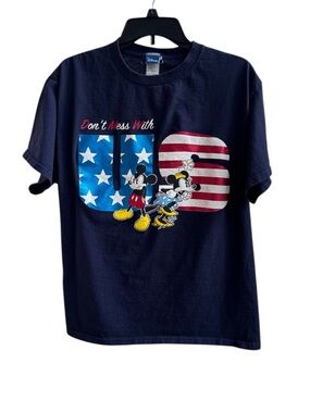 90s Vintage Disney Mickey Minnie Mouse Don't Mess With US T-shirt M Made in US